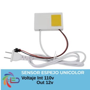 SENSOR PARA ESPEJO INT 110V  OUT 12V 1AMP UNICOLOR