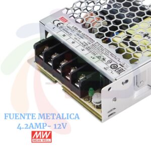 FUENTE METALICA MEAN WELL 4,2 AMP-12v