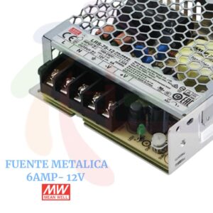 FUENTE METALICA MEAN WELL 6AMP - 12v